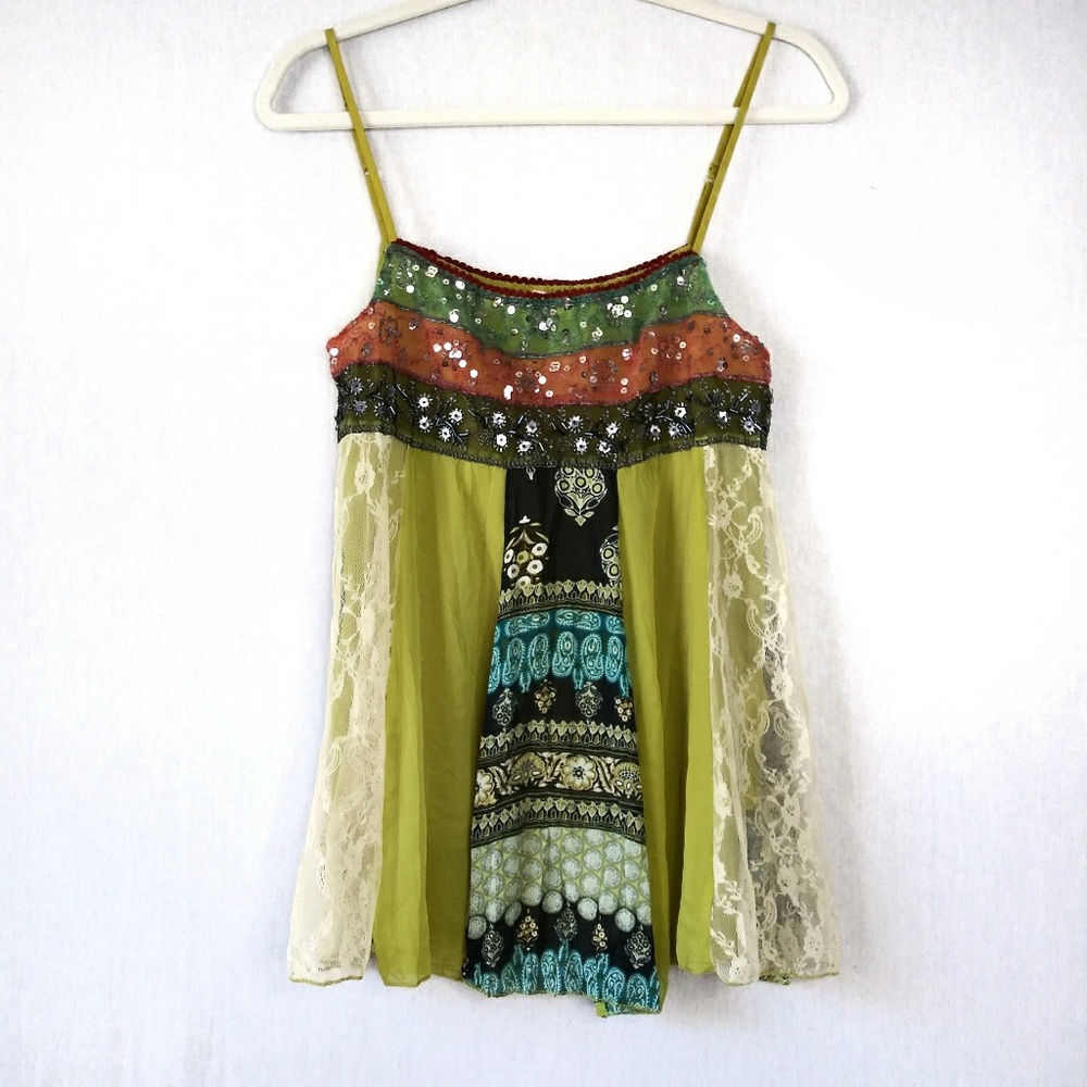...With Love sequin and lace decorated Camisole